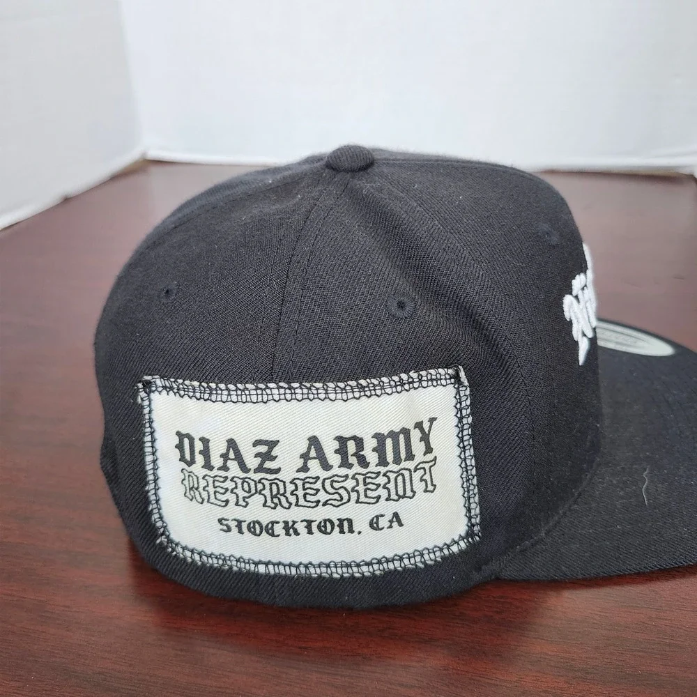 Nick Diaz Represent Snapback Hat Black Dont Be Scared Homie Stockton CA Yupoong